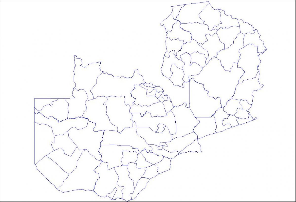 ನಕ್ಷೆ ಝಾಂಬಿಯಾ ಔಟ್ಲೈನ್